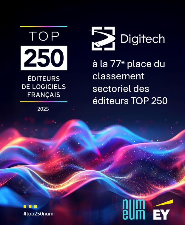 DIGITECH progresse dans le Top 250 des éditeurs de logiciels français